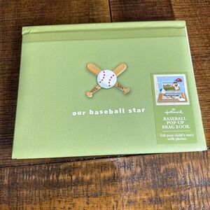 Baseball Photo Brag Memory Book Pop Up 9 slip-in 4 x 6 NEW from Hallmark